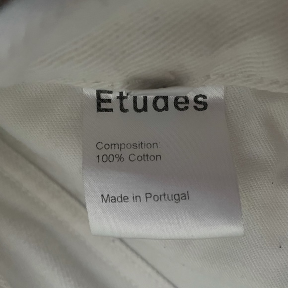 Cotton Straight Fit Paint Splatter Jeans in White (size 28) - Picture 8 of 15